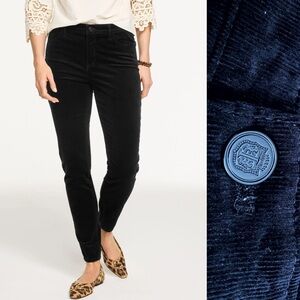 Talbots Black Stretch Corduroy Jegging Leggings Ankle Pants Minimalist Petite 16